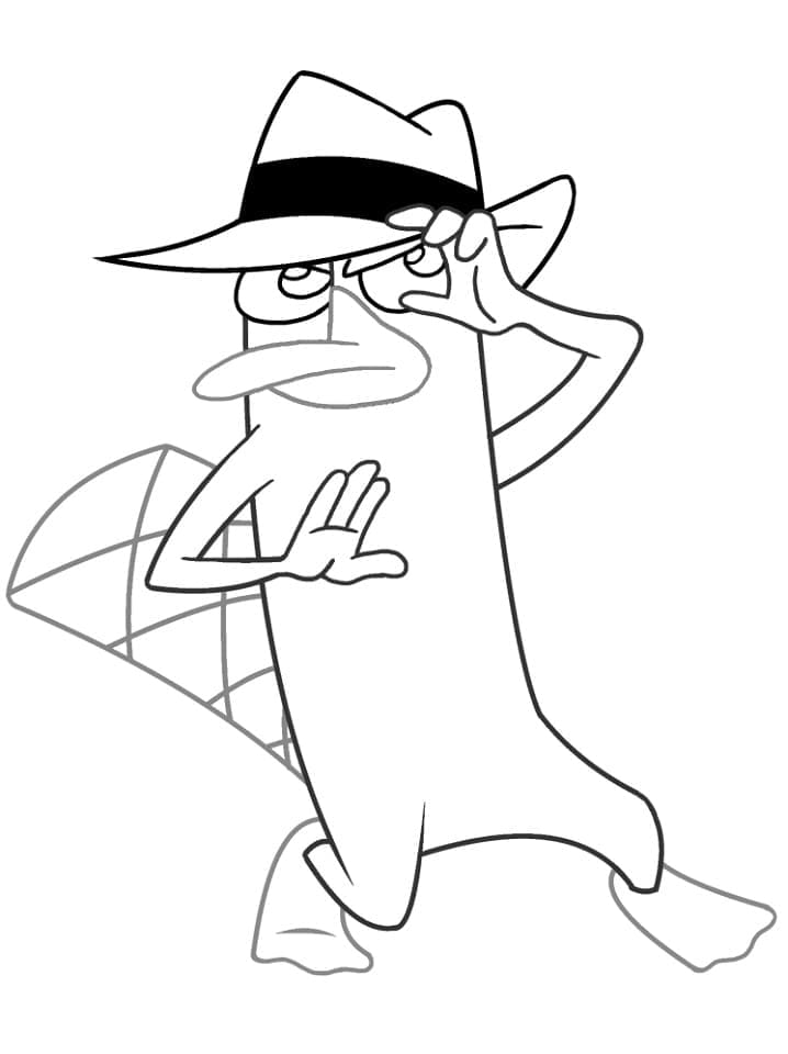 Perry l’ornithorynque Gratuit coloring page