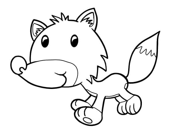 Petit Coyote coloring page