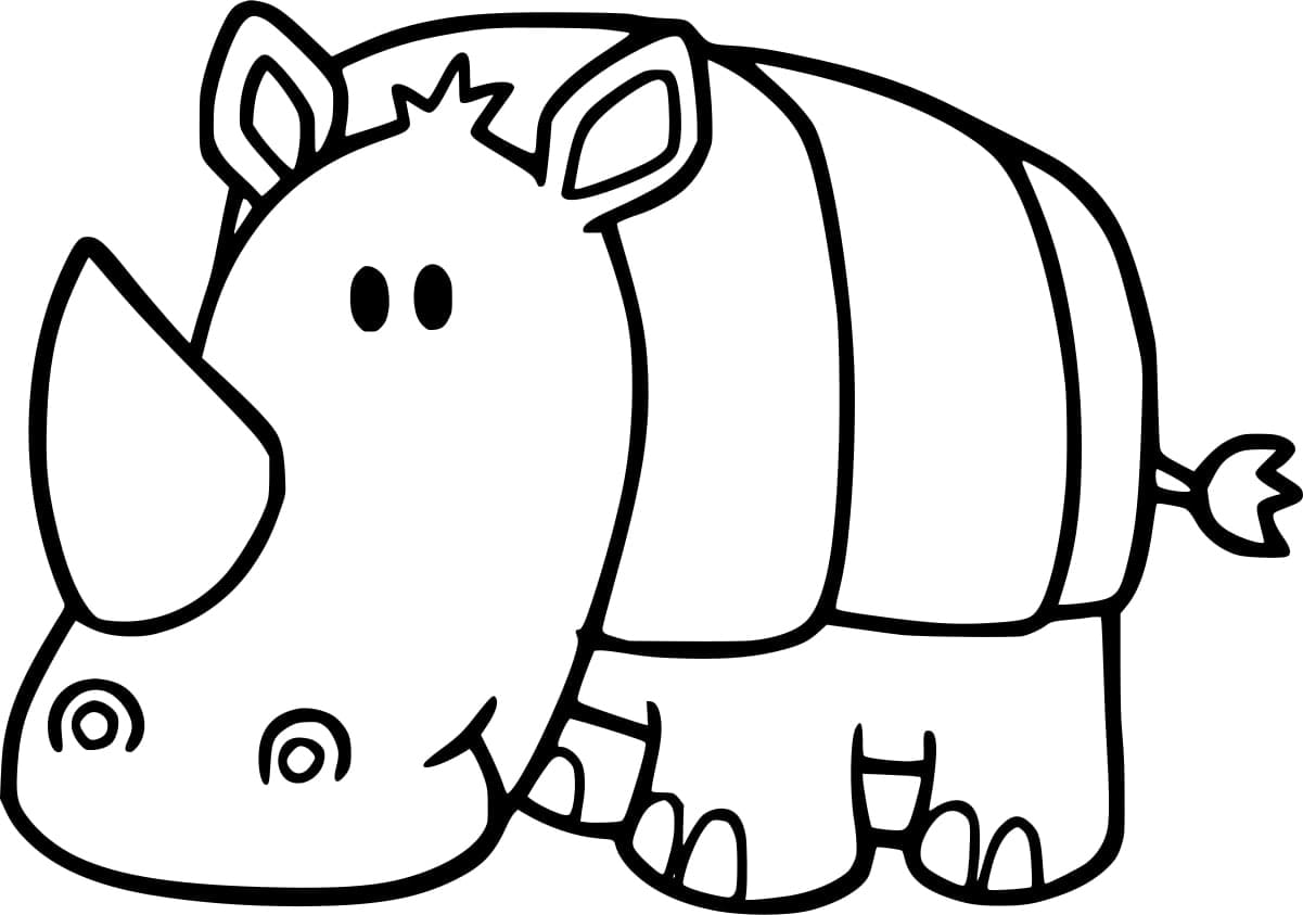 Petit Rhinocéros coloring page