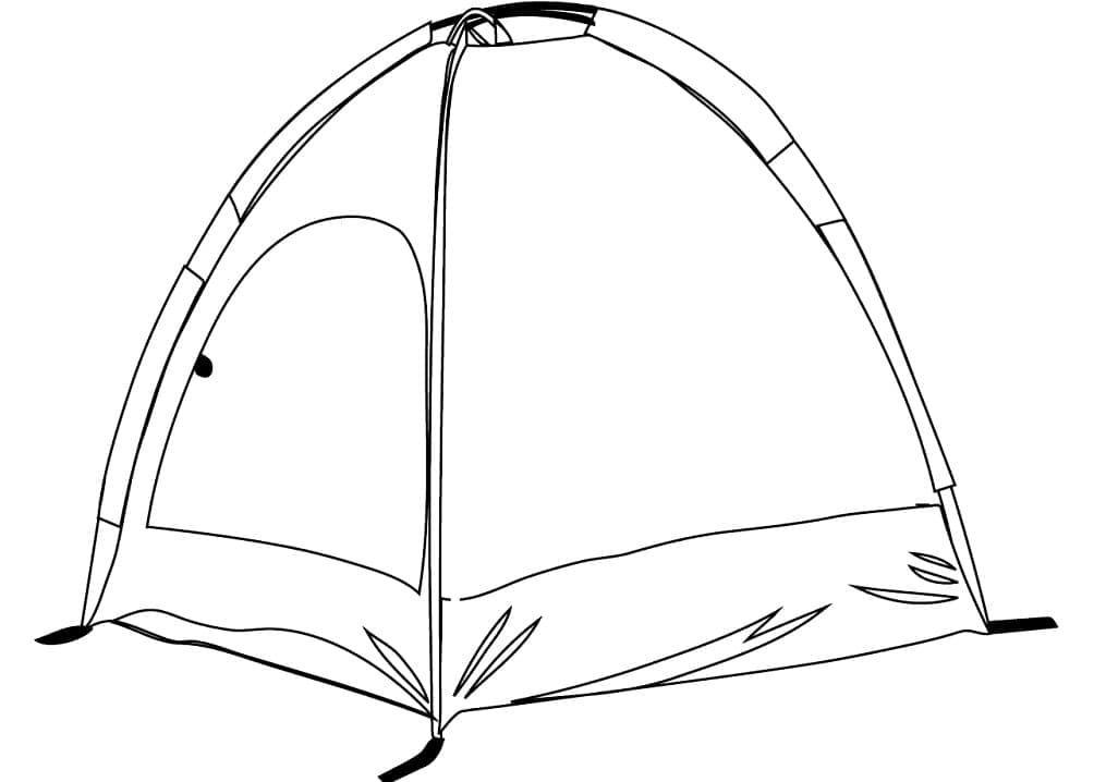 Coloriage Petite Tente de Camping