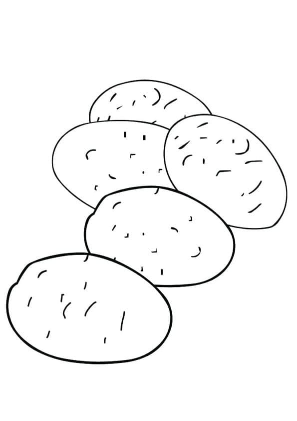 Pommes de terre pour Enfants coloring page