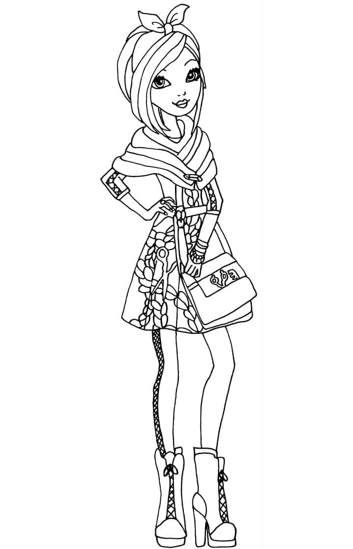 Poppy O’Hair de Ever After High coloring page