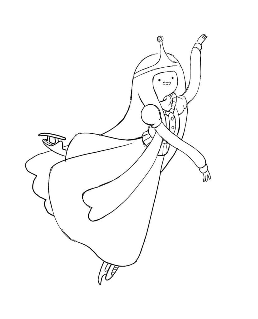 Princesse Chewing-Gum de Adventure Time coloring page