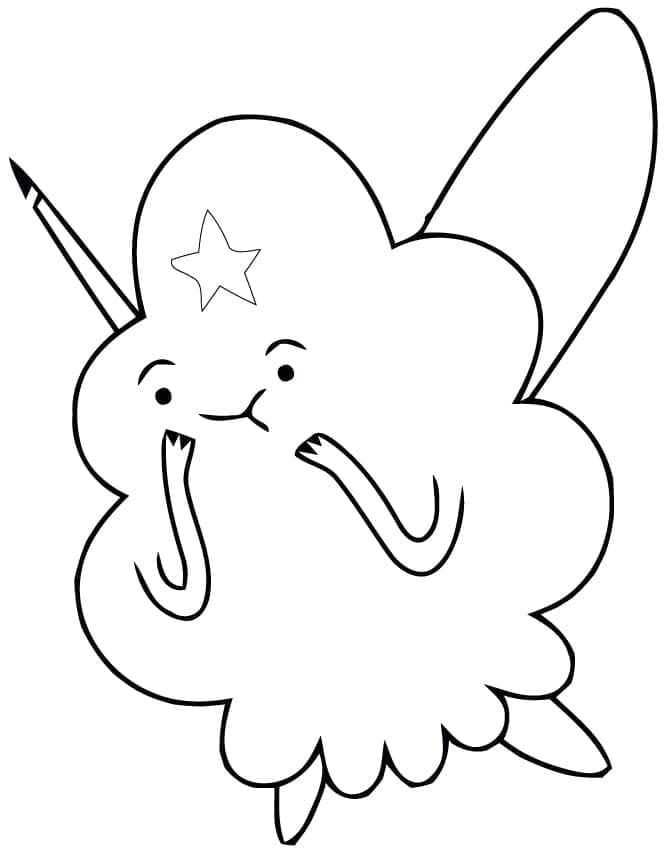 Coloriage Princesse Lumpy Space Adventure Time