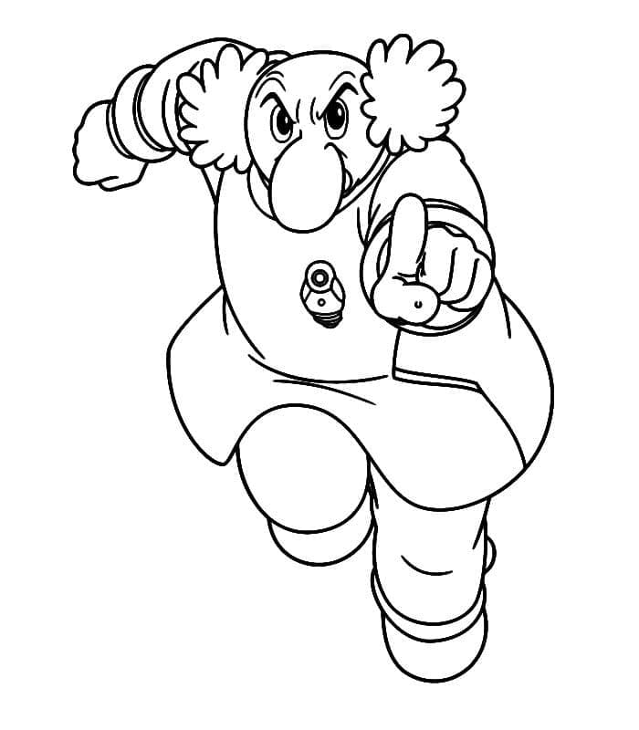 Professeur Ochanomizu de Astro Boy coloring page