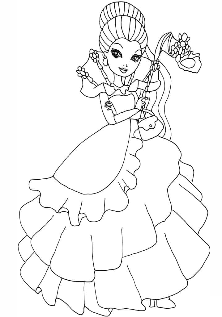 Coloriage Raven Queen dans Ever After High