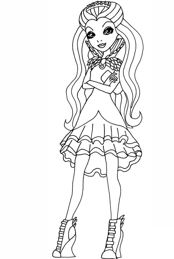 Raven Queen de Ever After High coloring page