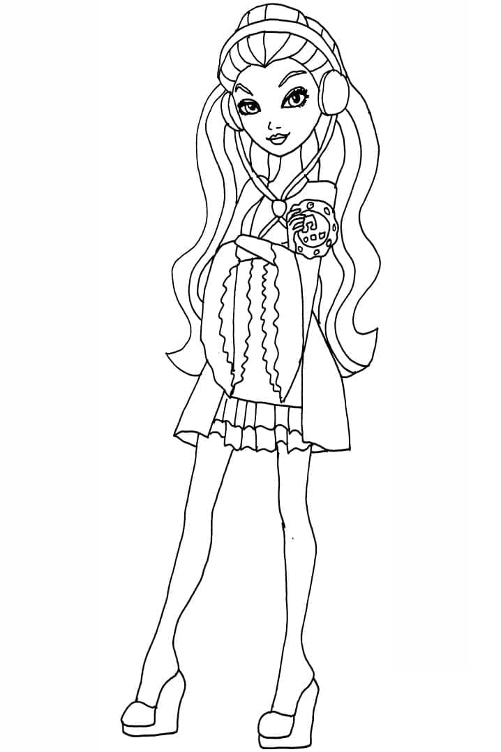 Raven Queen Ever After High coloring page