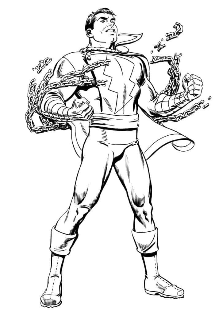 Shazam Fort coloring page