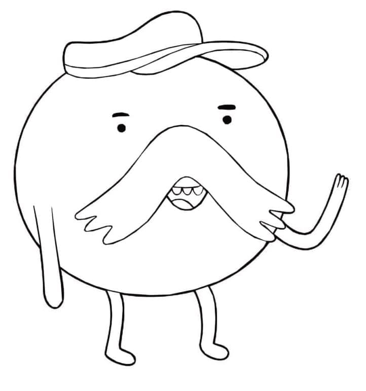 Starchy de Adventure Time coloring page