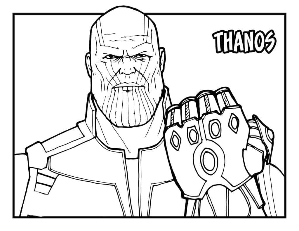 Coloriage Thanos Avengers Infinity War