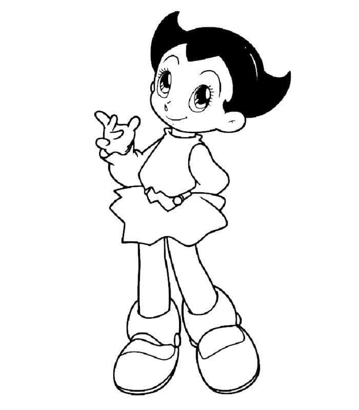 Coloriage Uran de Astro Boy