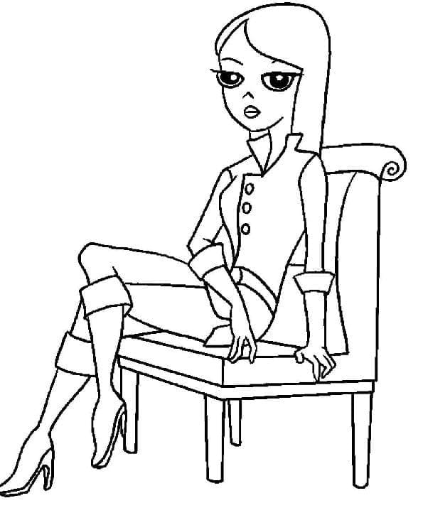 Vanessa Doofenshmirtz de Phinéas et Ferb coloring page