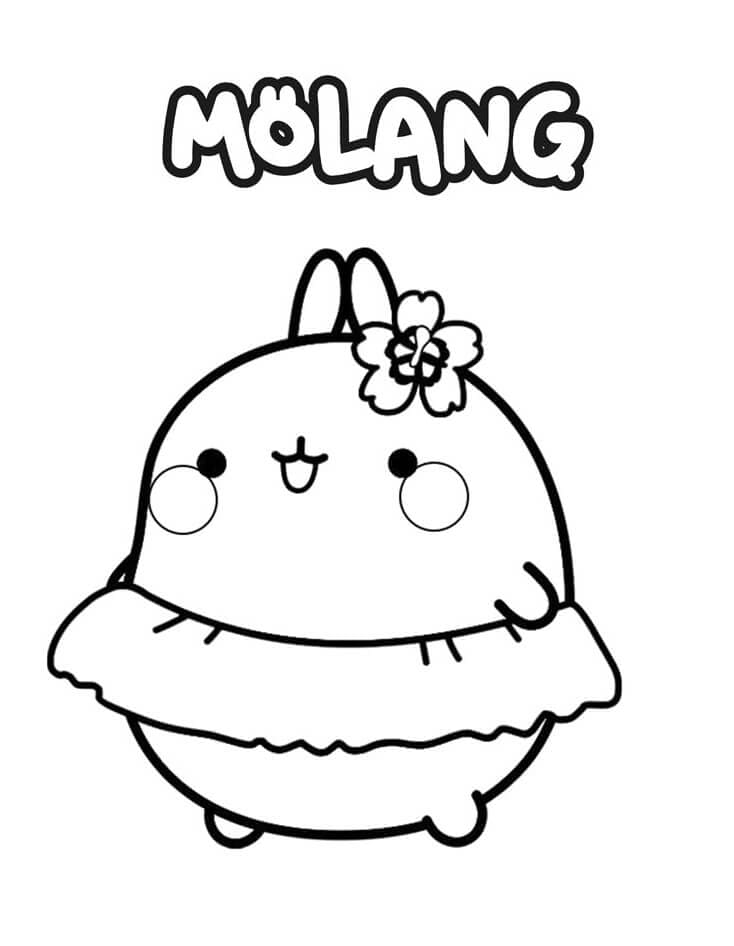 Coloriage Adorable Molang