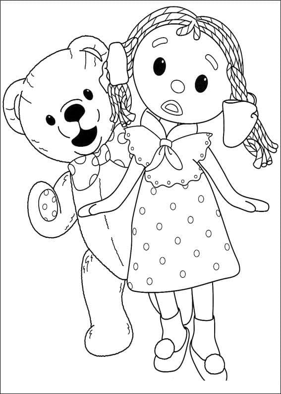 Coloriage Andy Pandy 5