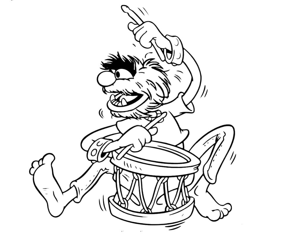 Animal Muppets coloring page