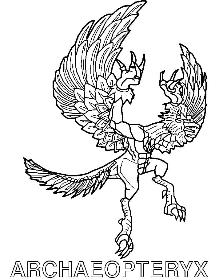 Coloriage Archaeopteryx Invizimals