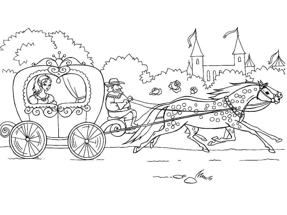 Coloriage Carrosse De Conte De F es T l charger Et Imprimer Gratuit 