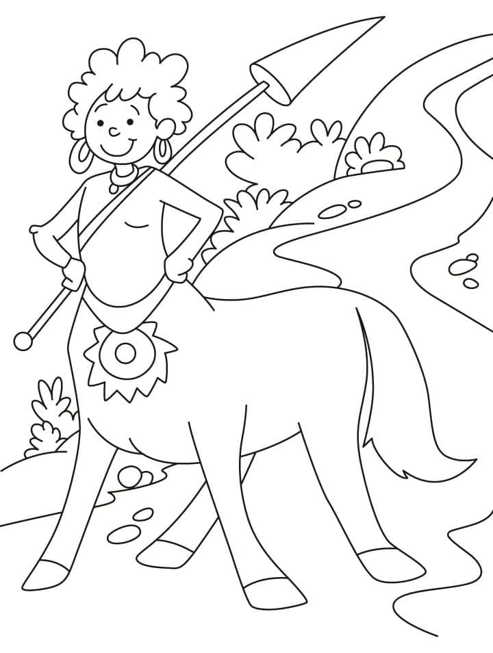 Centaure Imprimable coloring page