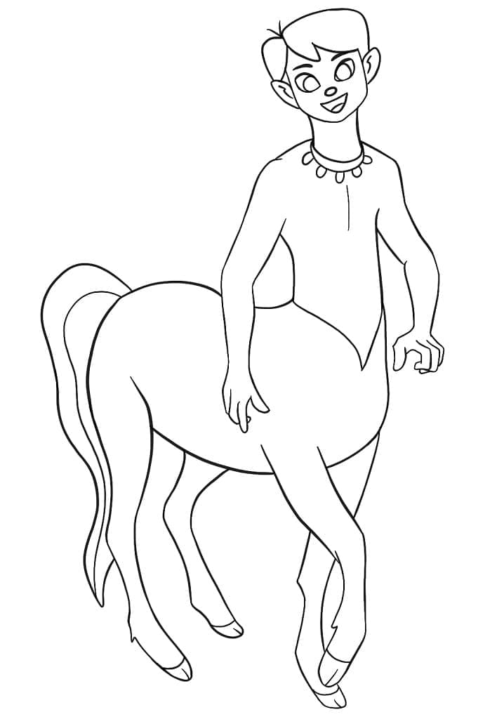 Centaure Souriant coloring page