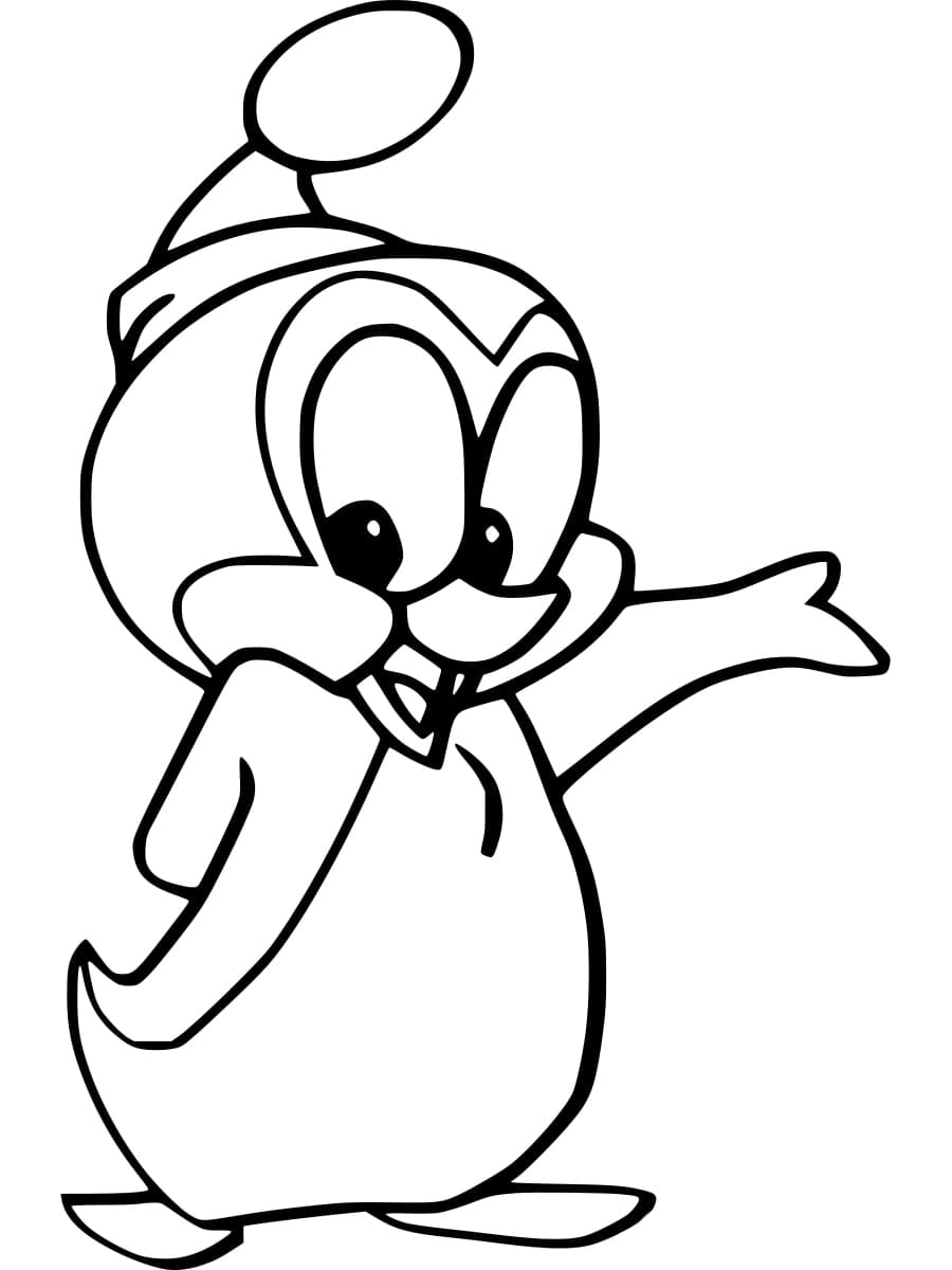 Chilly Willy de Woody Woodpecker coloring page
