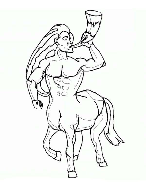 Dessin de Centaure Gratuit coloring page