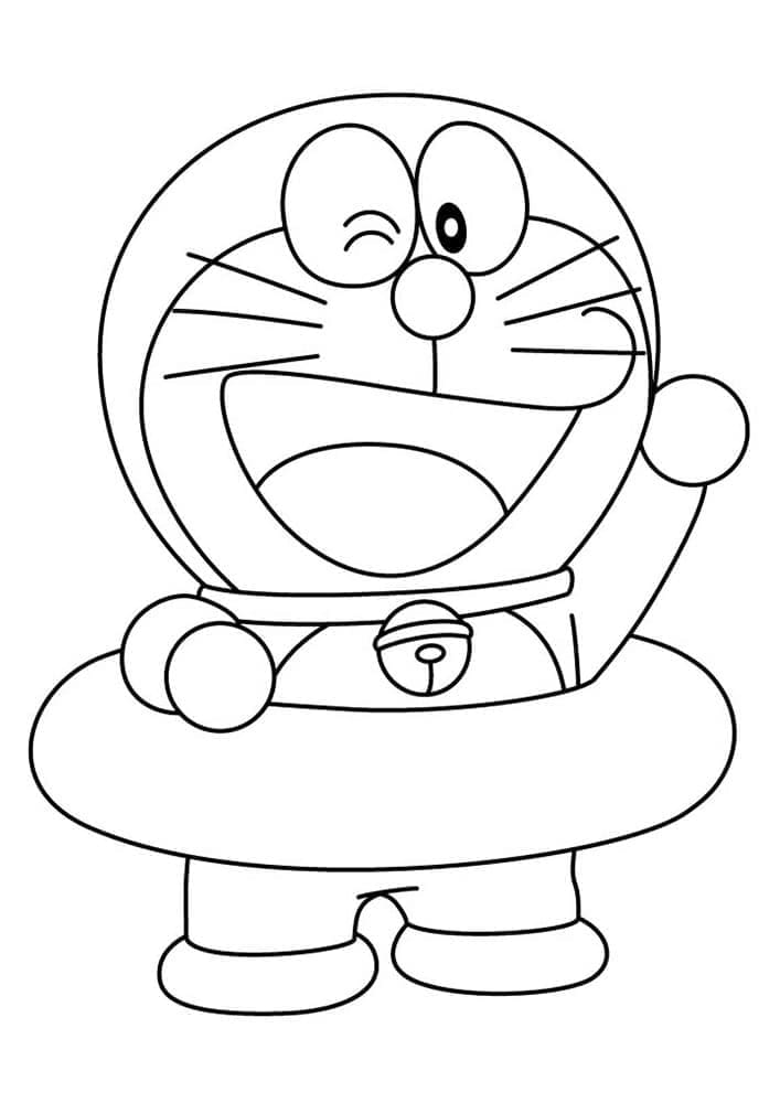 Coloriage Doraemon Gratuit Pour les Enfants