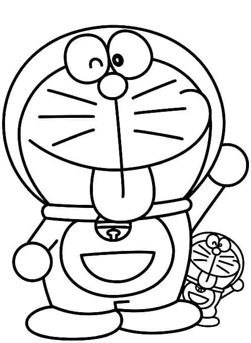 Coloriage Doraemon Mignon
