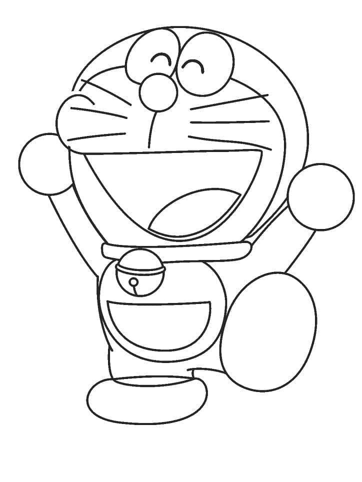 Coloriage Doraemon qui Rit
