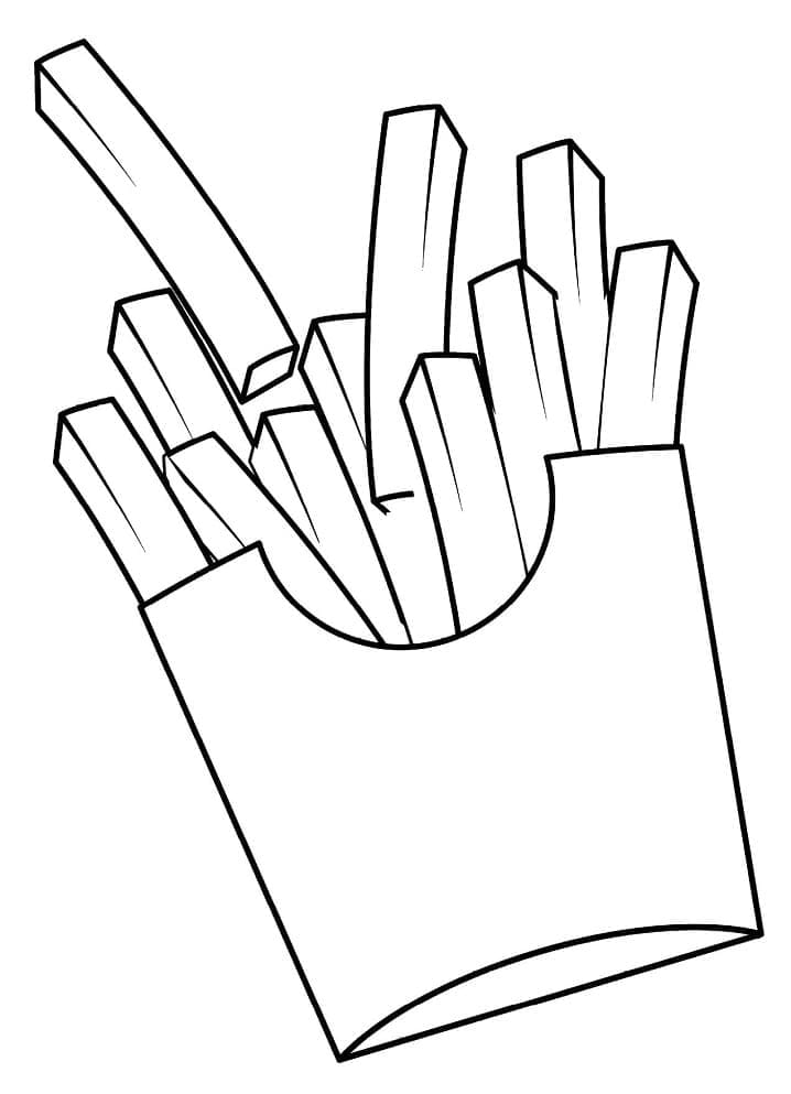 Frites 1 coloring page