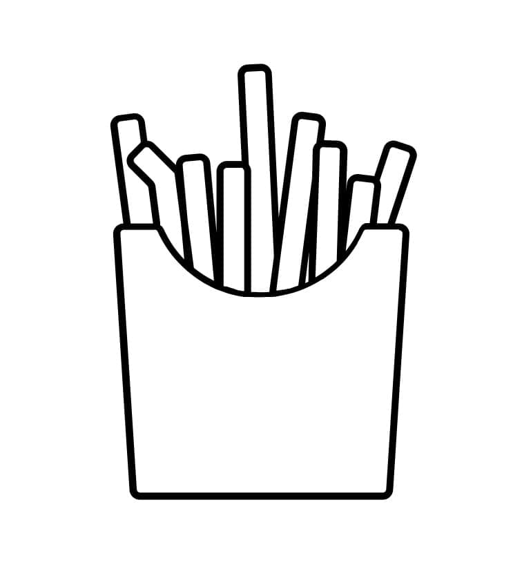 Frites 2 coloring page