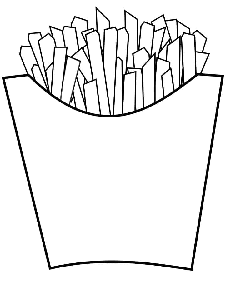 Coloriage Frites 7