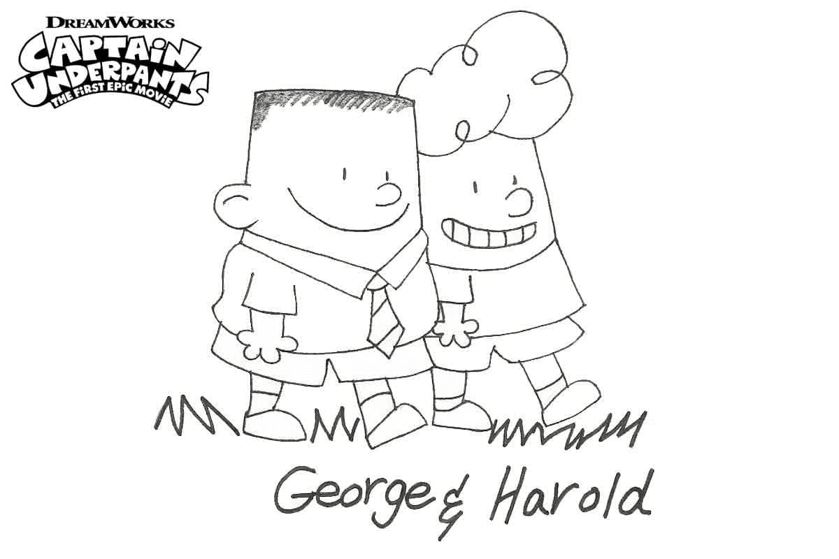 Coloriage George Beard et Harold Hutchins