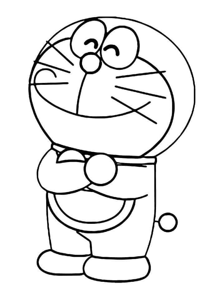 Coloriage Joyeux Doraemon