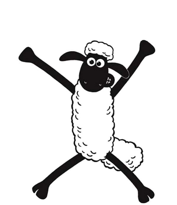 Coloriage Joyeux Shaun le Mouton