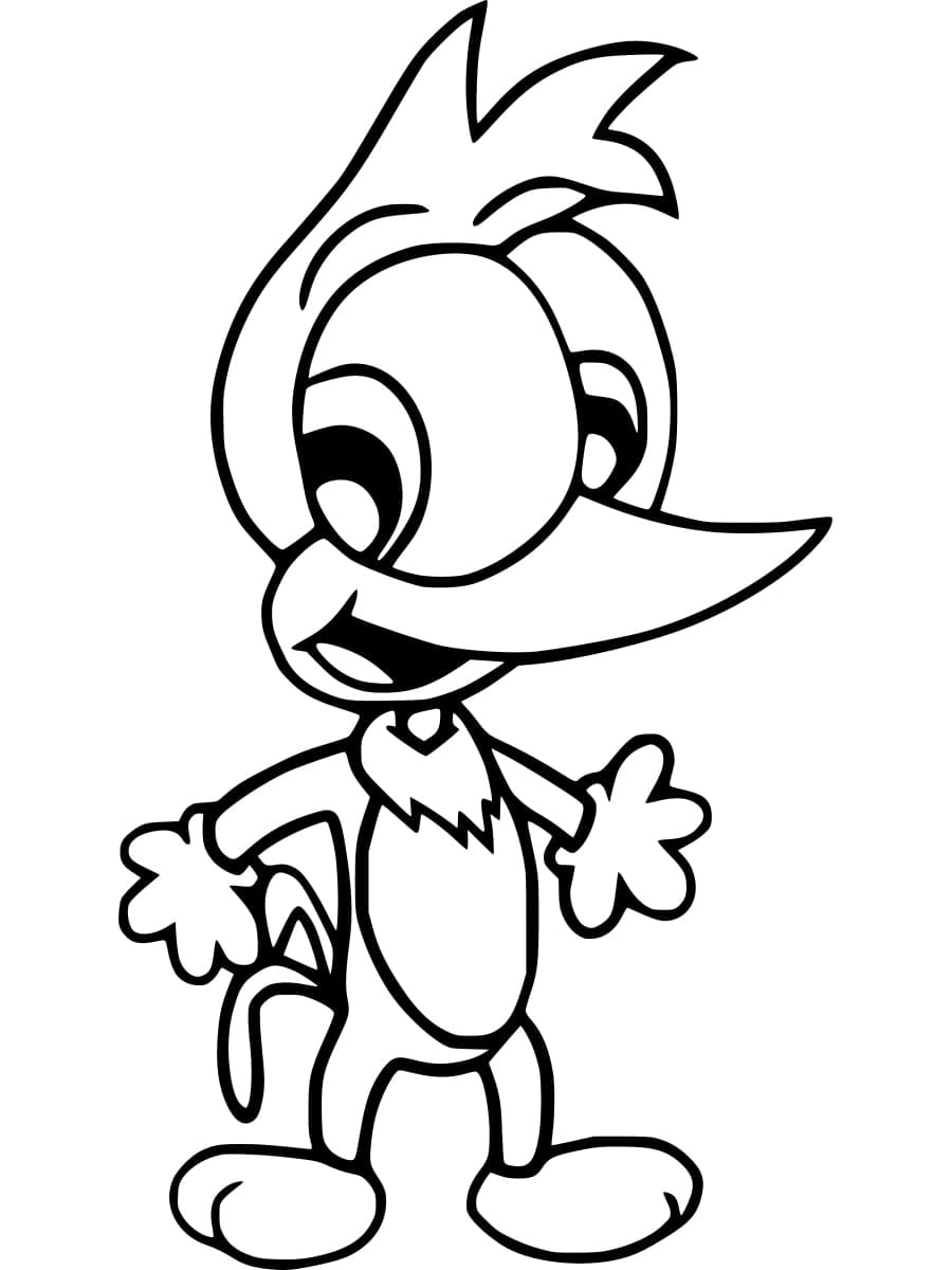 Knothead de Woody Woodpecker coloring page