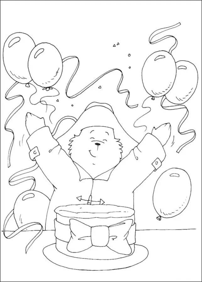 L’anniversaire de Paddington coloring page