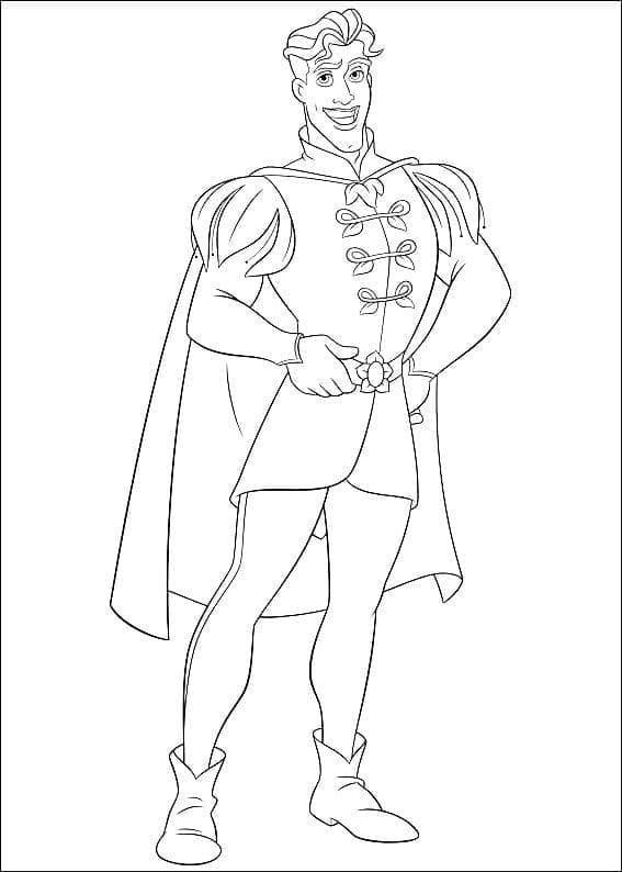 Coloriage Le Prince Naveen