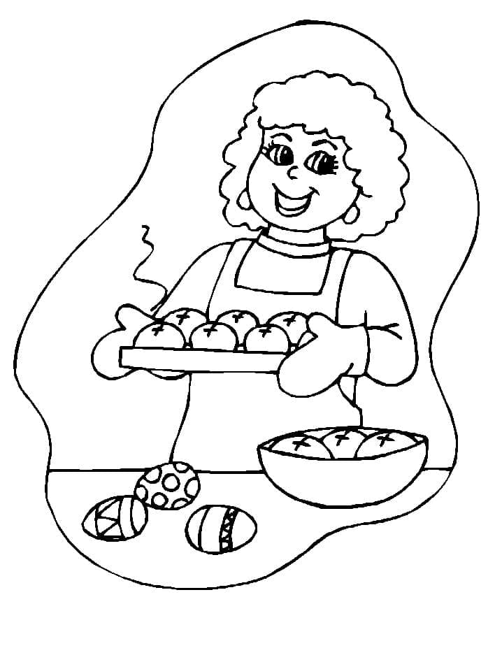 Maman Cuisine coloring page