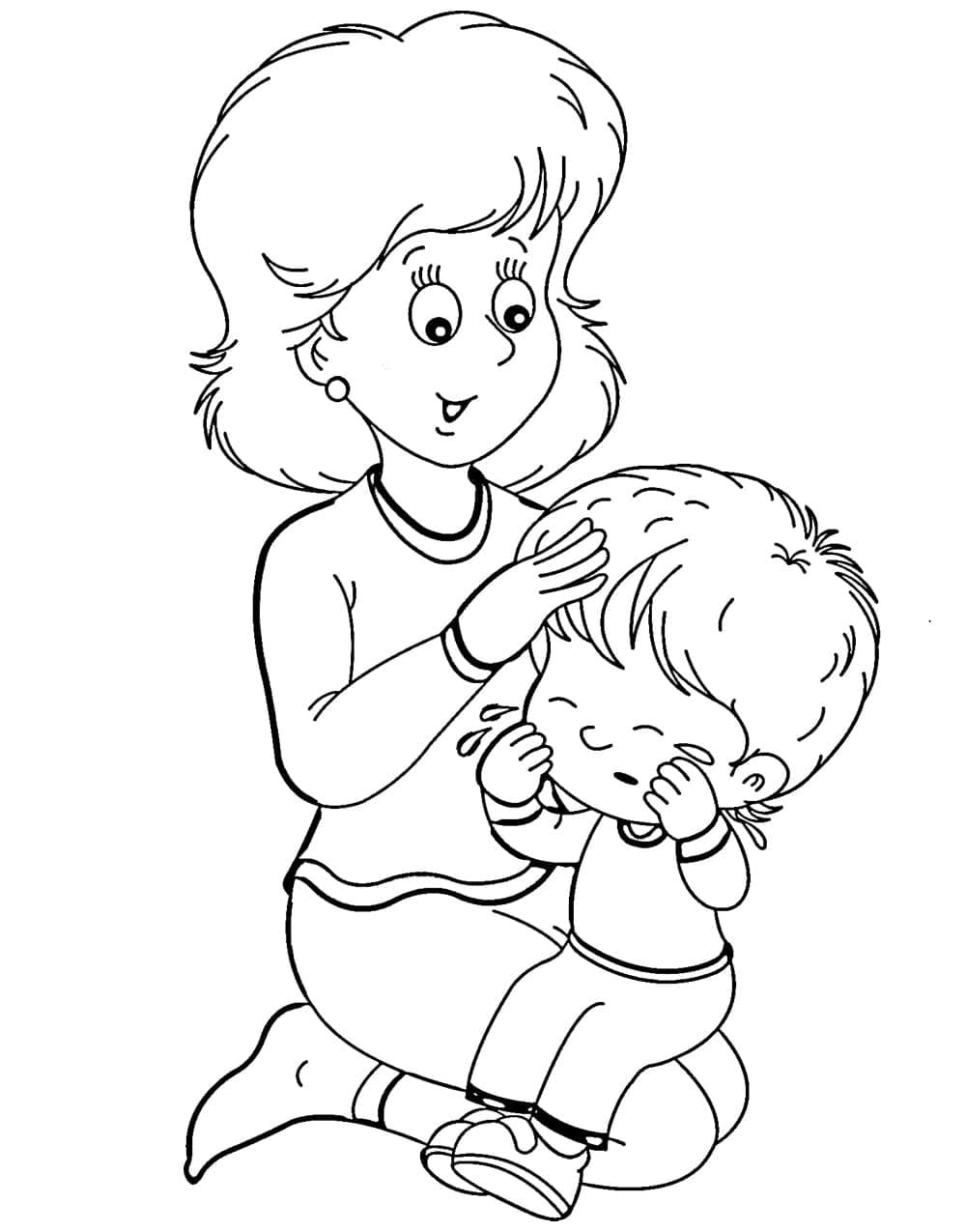 Maman Douce coloring page