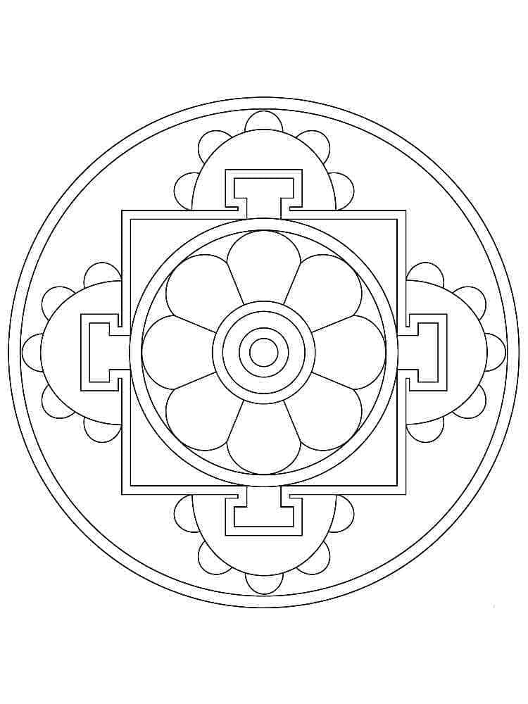 Coloriage Mandala Celtique Facile