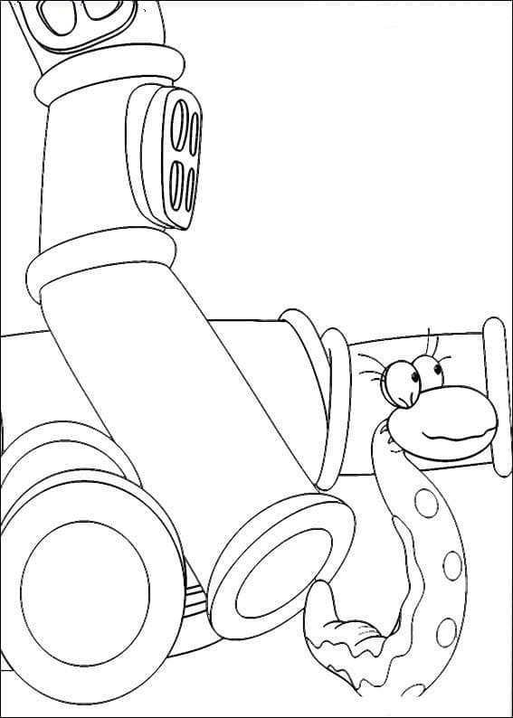 Missy Hissy dans Andy Pandy coloring page