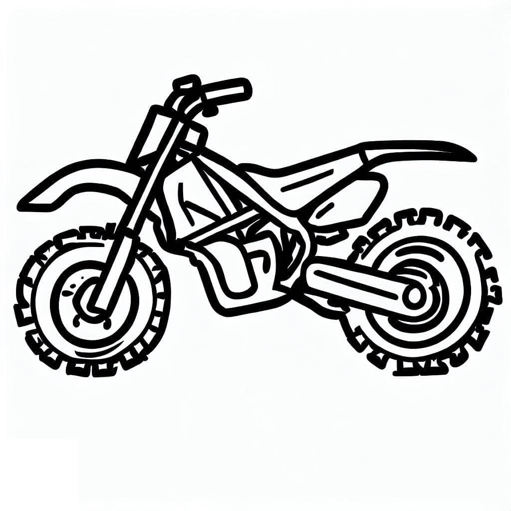 Coloriage Motocross Pour Enfants