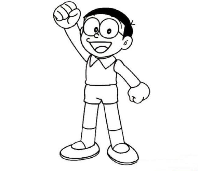 Coloriage Nobita de Doraemon