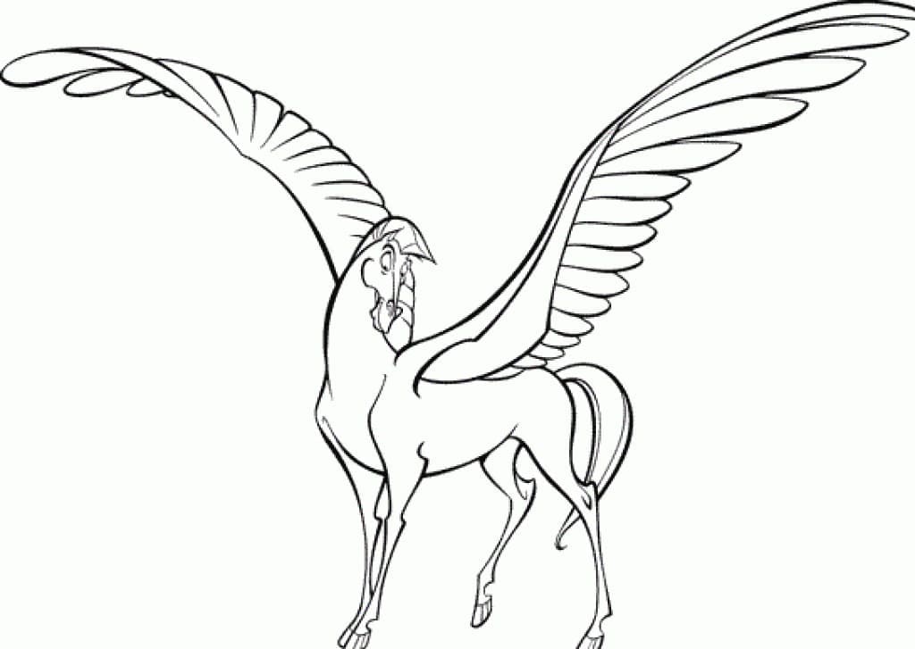 Pégase Imprimable coloring page