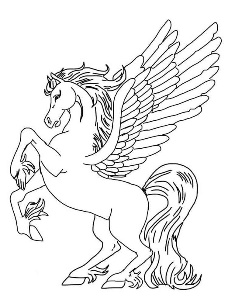 Pégase Incroyable coloring page