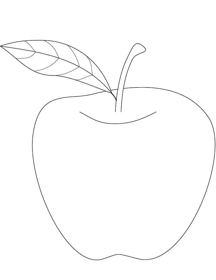 Coloriage Pomme Normale