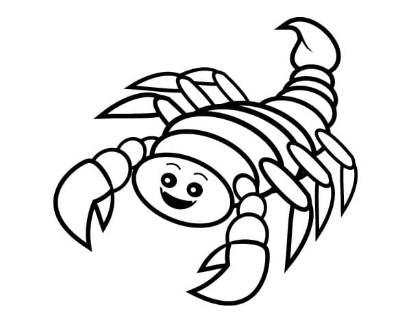 Coloriage Scorpion Mignon