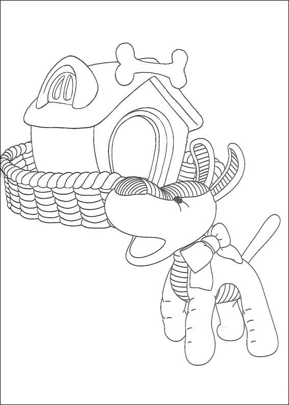 Tiffo dans Andy Pandy coloring page