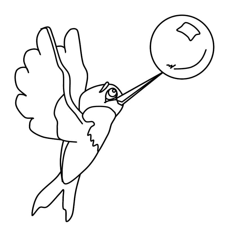 Un Colibri Mignon coloring page